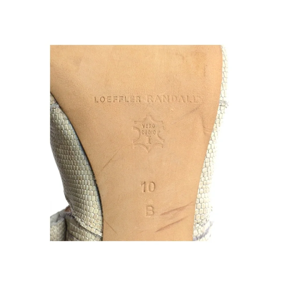 Loeffler Randall Lottie Snake Back Zip Pumps 10 B